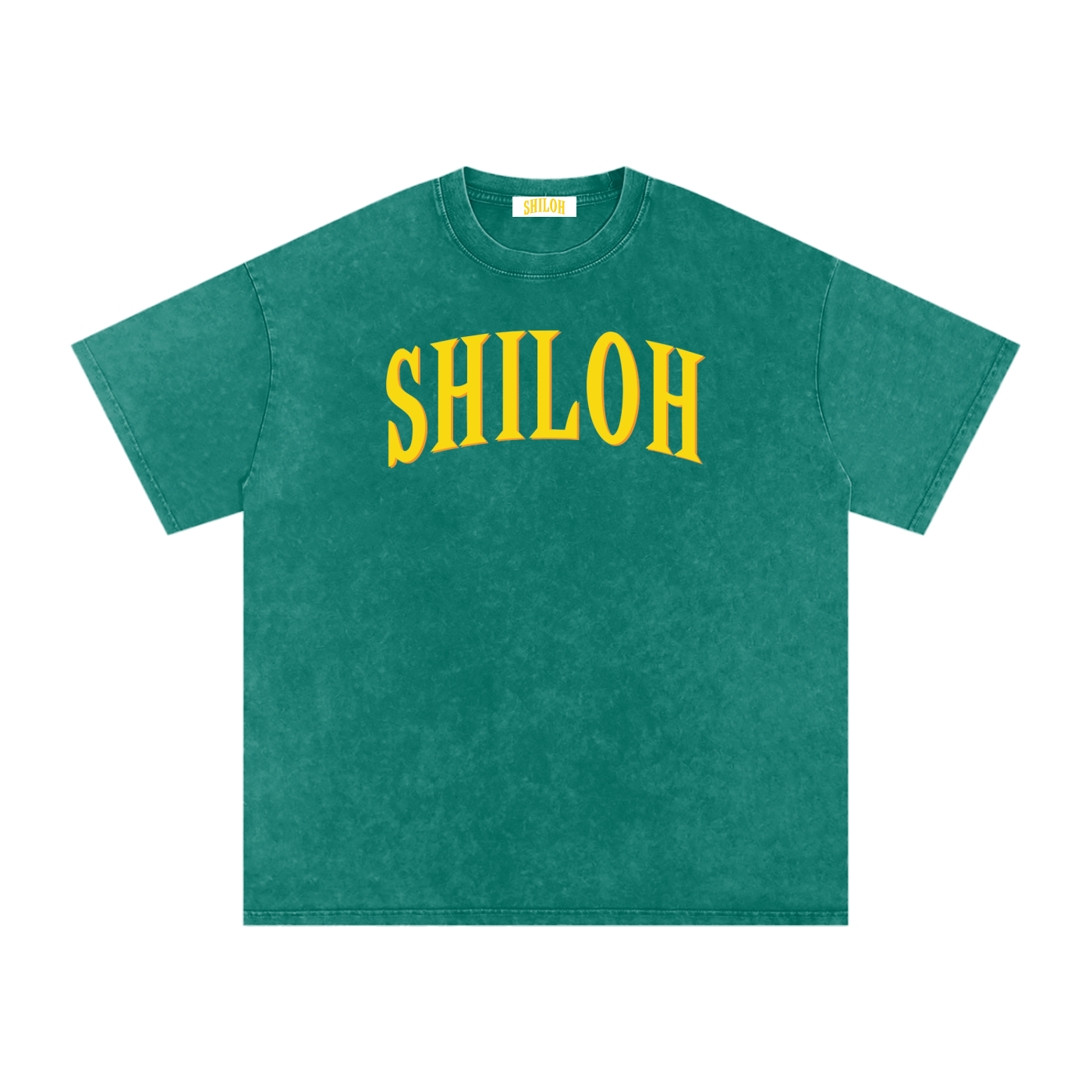 Green Pastures Snow Washed Oversized Tee