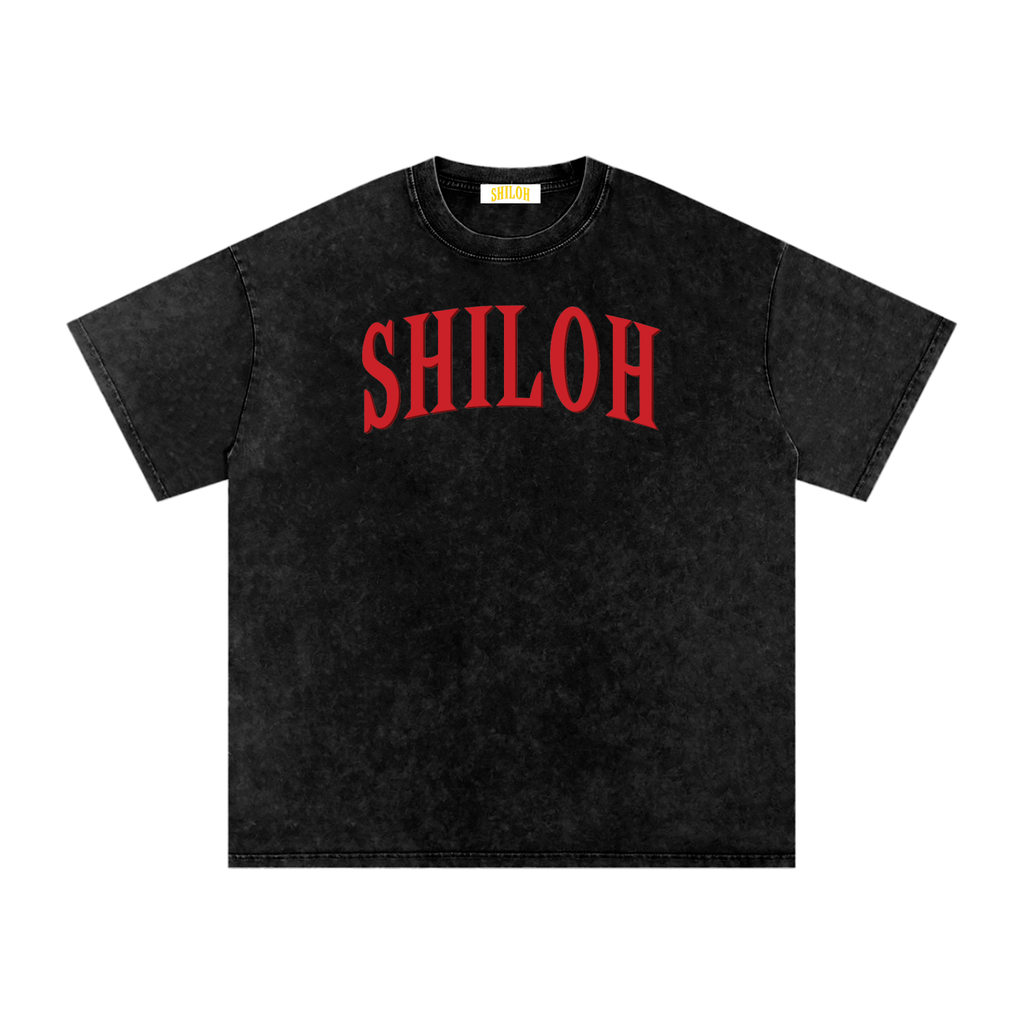 Blood Covenant Snow Washed Oversized Tee