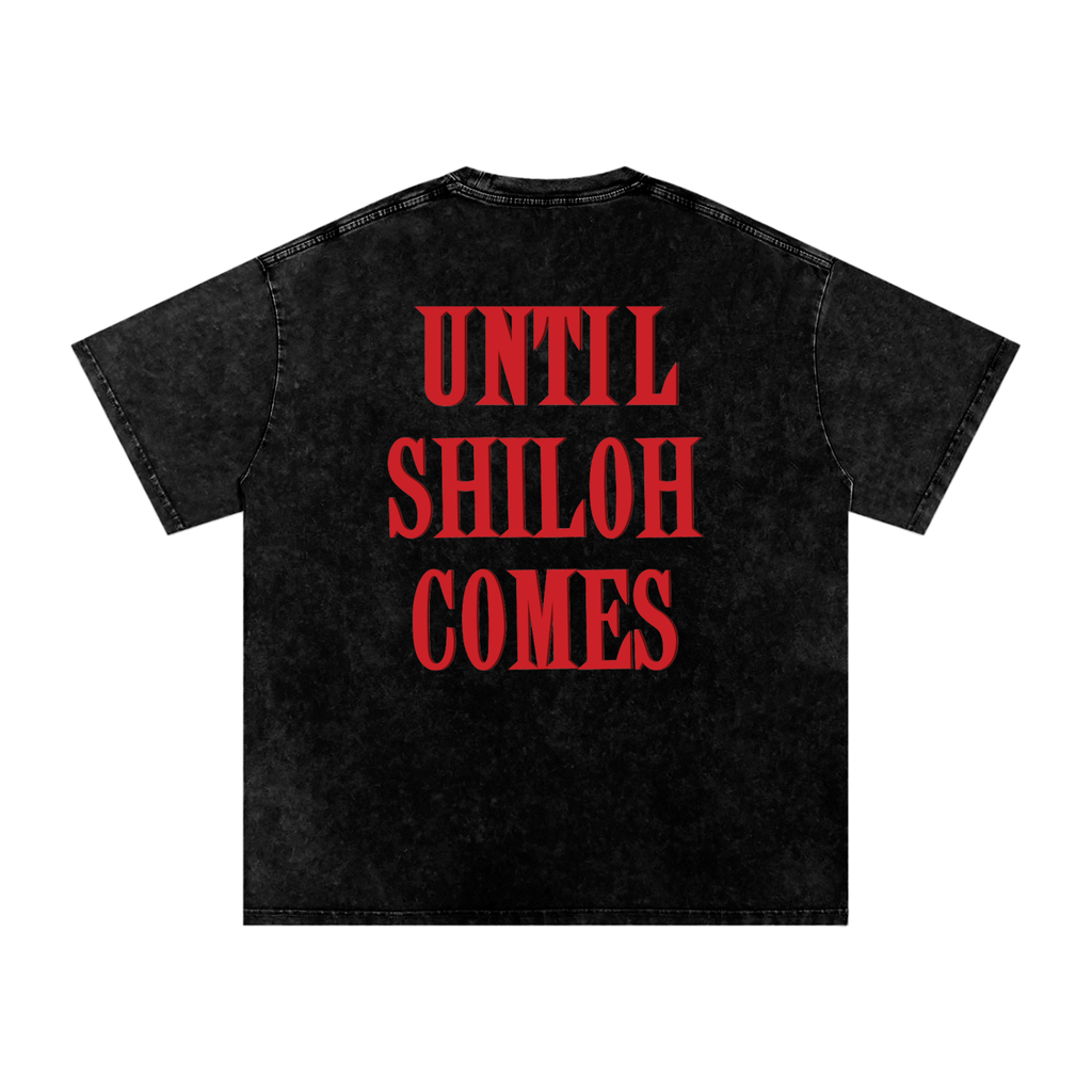 Blood Covenant Snow Washed Oversized Tee